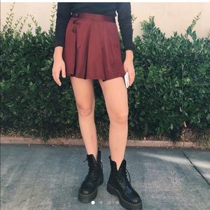 Maroon skirt
